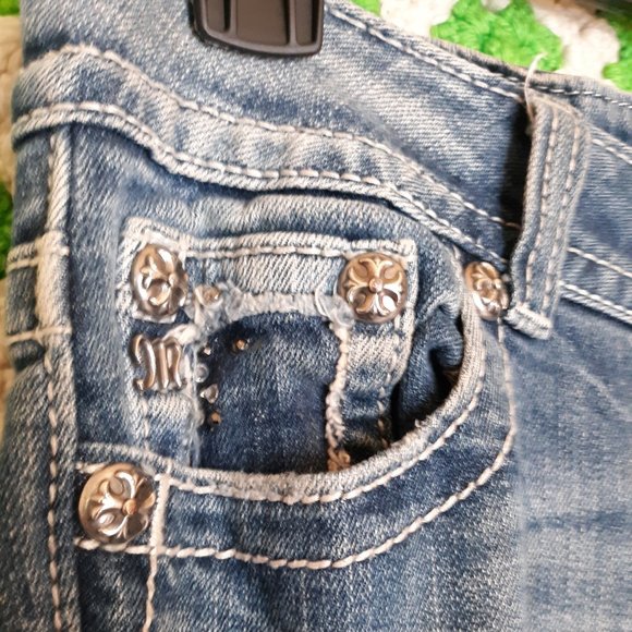 Miss Me Straight Leg Embellished Jeans - Picture 4 of 9